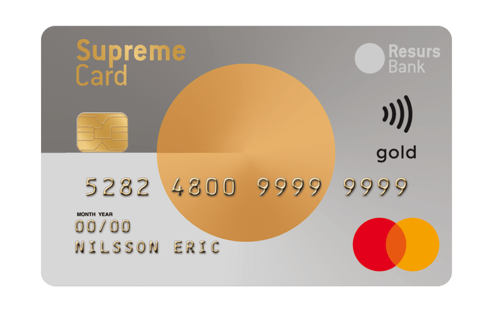 supreme card gold